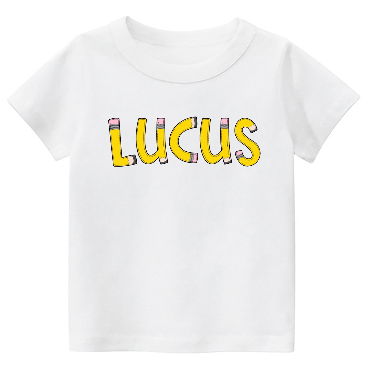 Pencil Personalized Back To School Toddler Shirts