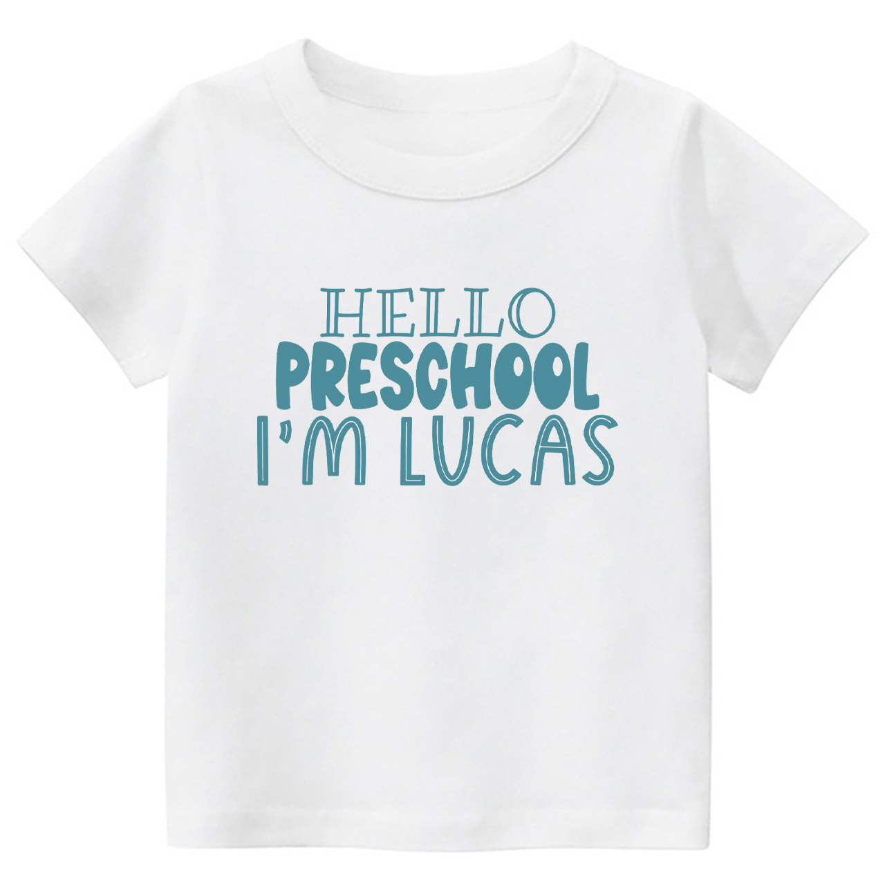Personalized Hello Preschool Back To School Toddler Shirts
