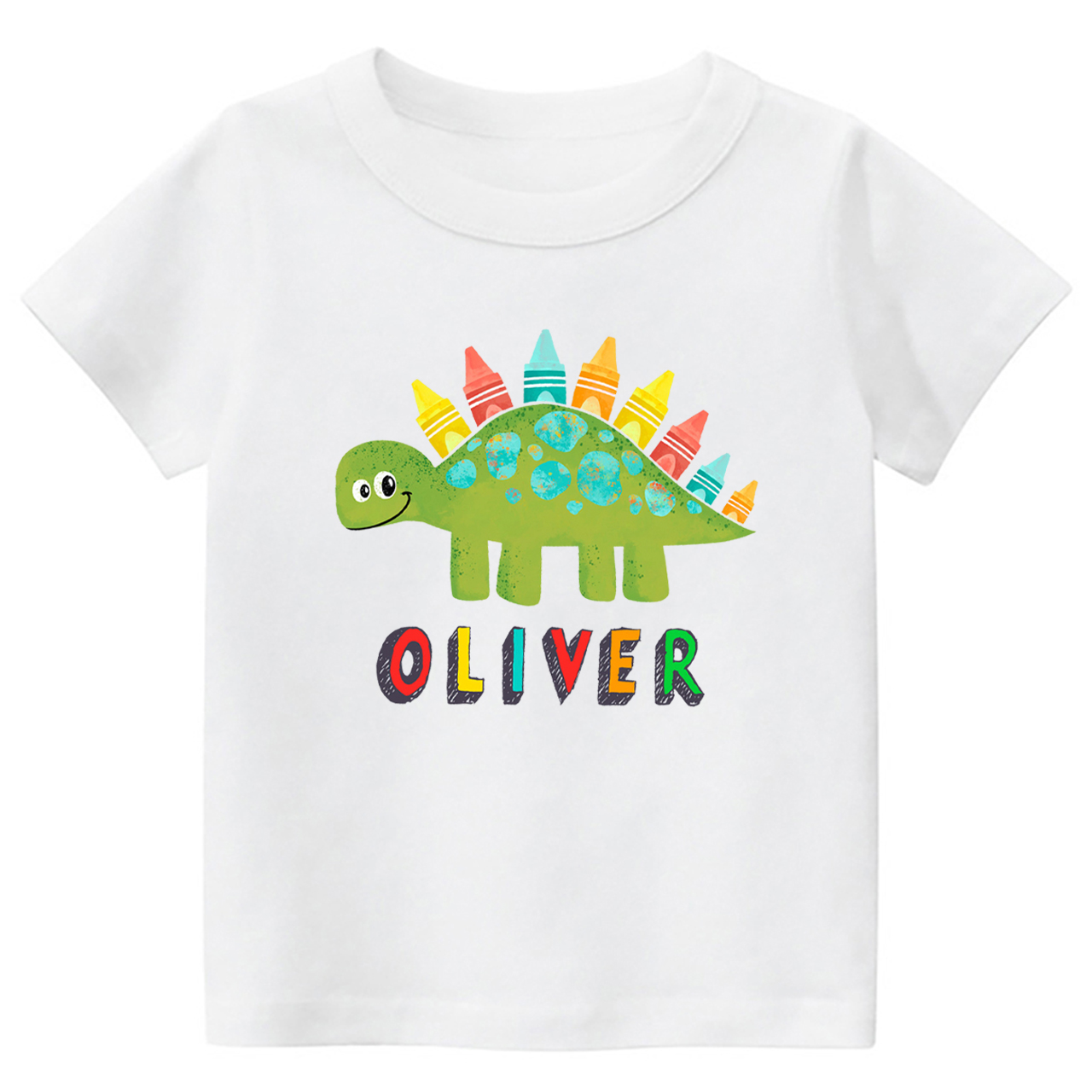 Personalized Stegosaur Back To School Toddler Shirts