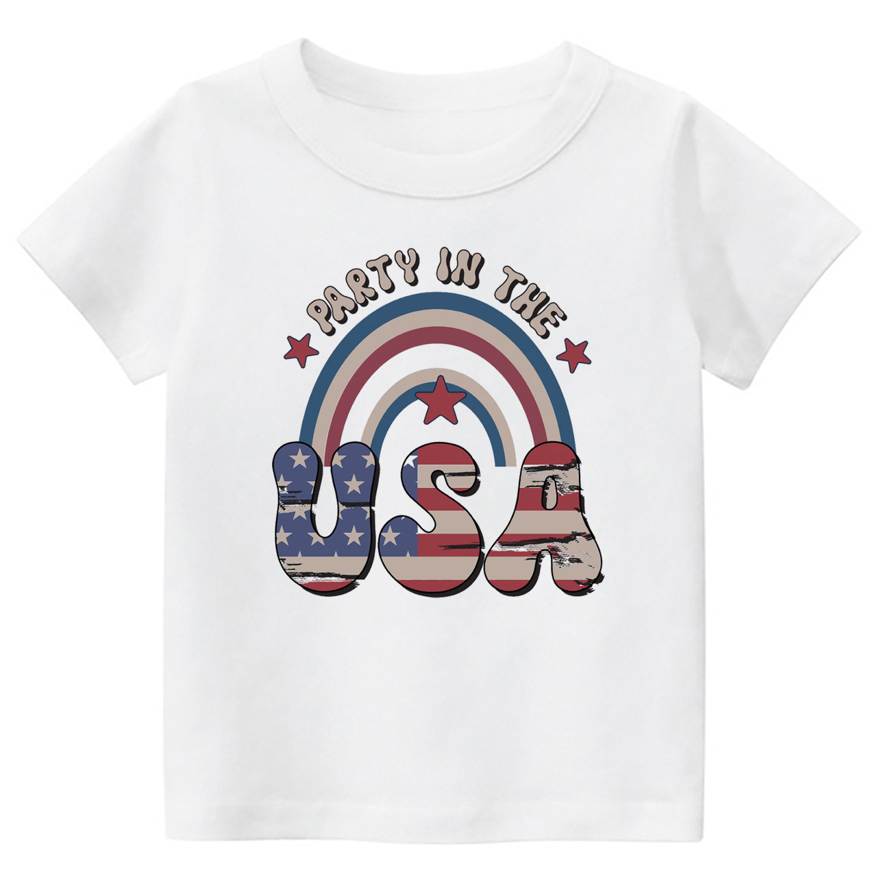 Party In USA Rainbow Toddler Shirt