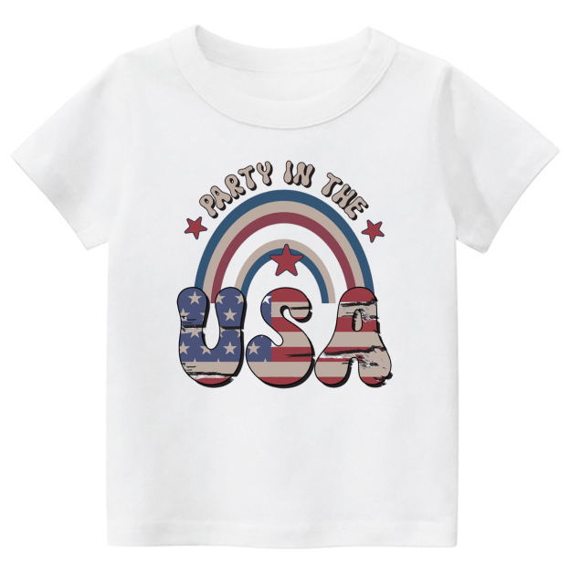 Party In USA Rainbow Toddler Shirt