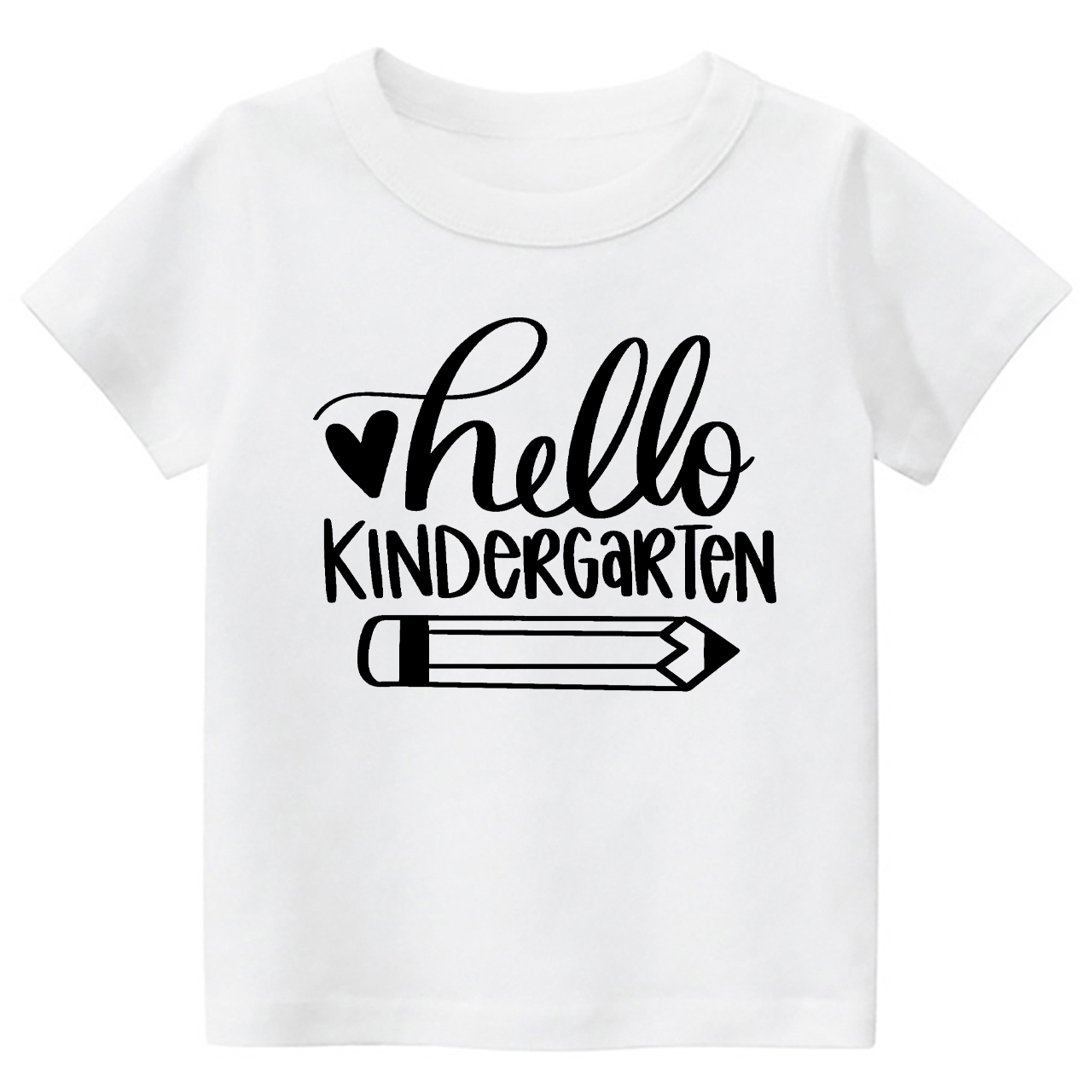 Hello Kindergarten Pencil For Students Retro Shirt