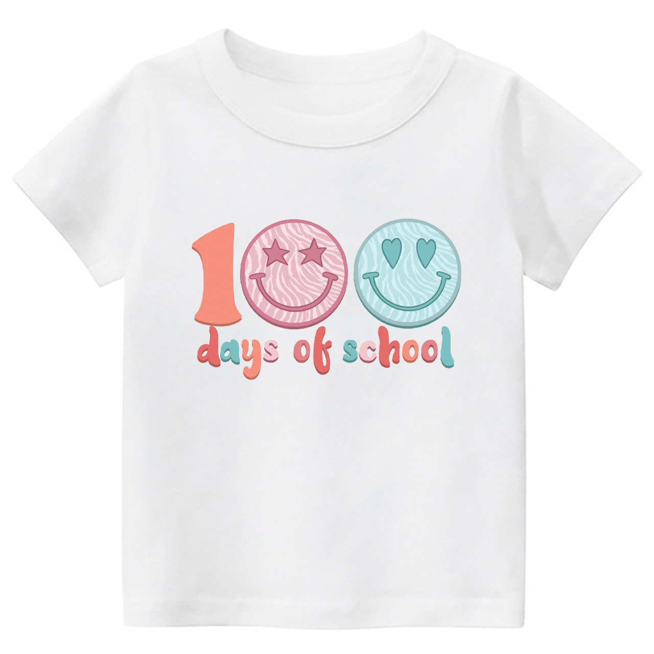 100 Days Of School Retro Kids Shirts