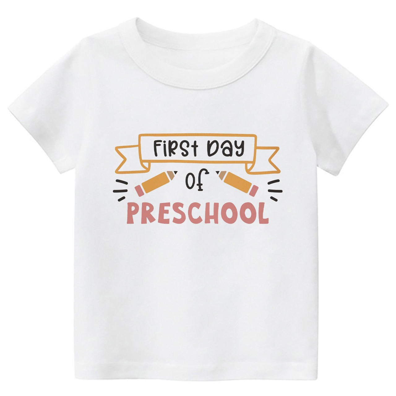 Personalized Hello Preschool Yellow Pens Kids Shirts