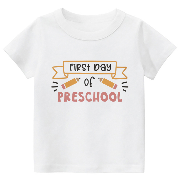 Personalized Hello Preschool Yellow Pens Kids Shirts