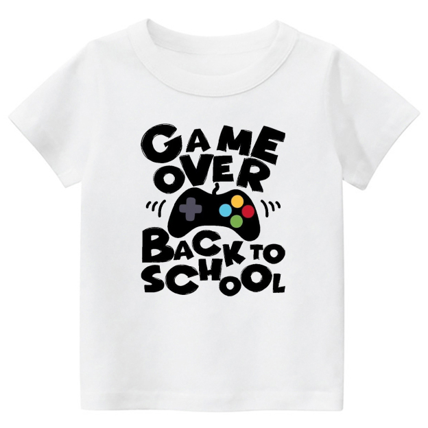 Game Over Back To School Funny Kids Shirt