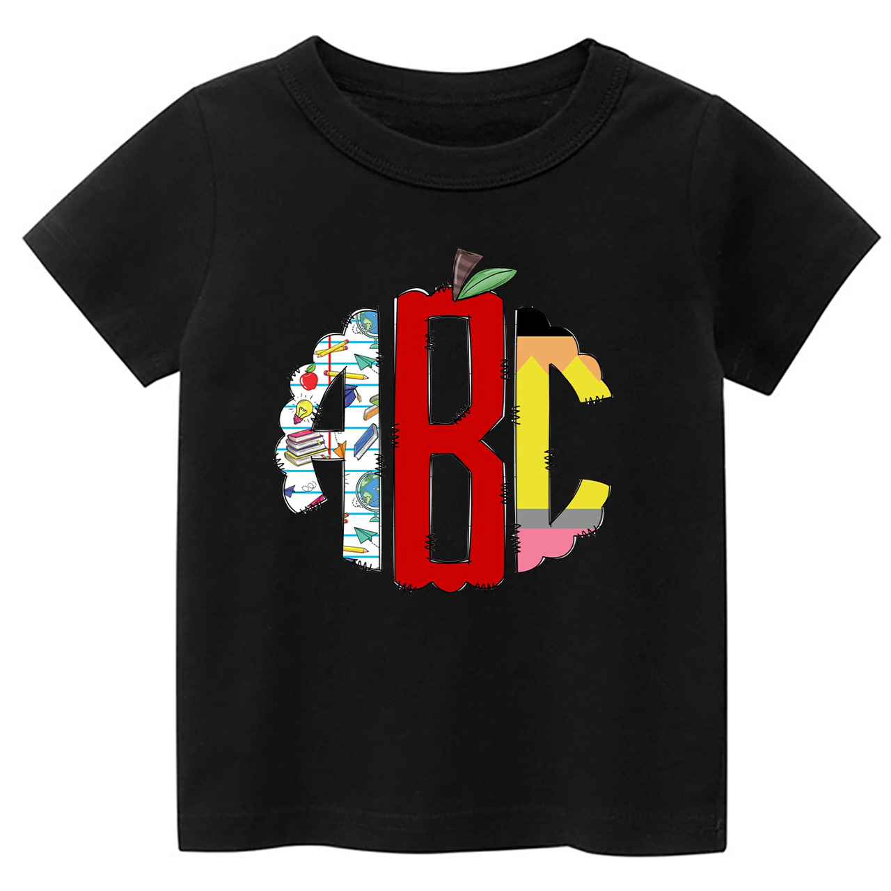 Toddler Back To School Print Shirt