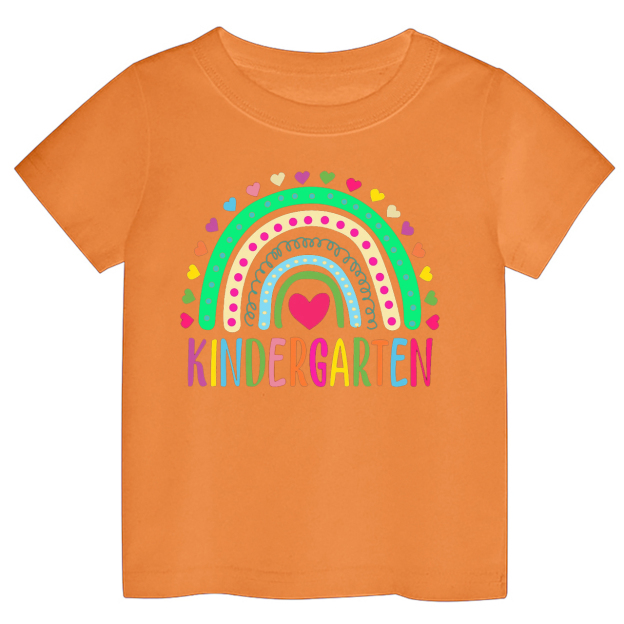 Heart Rainbow Kindergarten Shirts For School Kids