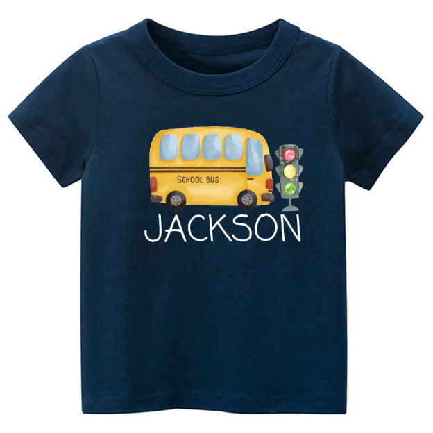 Personalized Bus Back To School Kids Shirts
