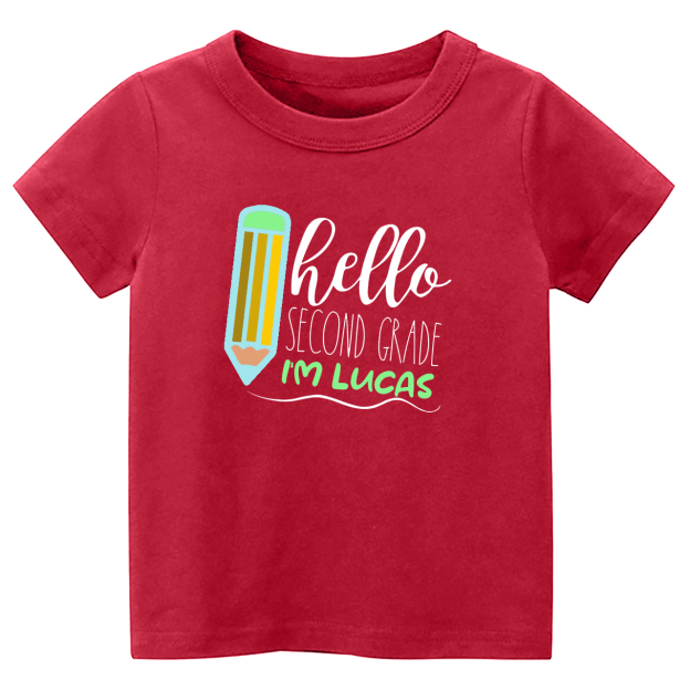 Personalized Hello XX Grade Kids Shirts