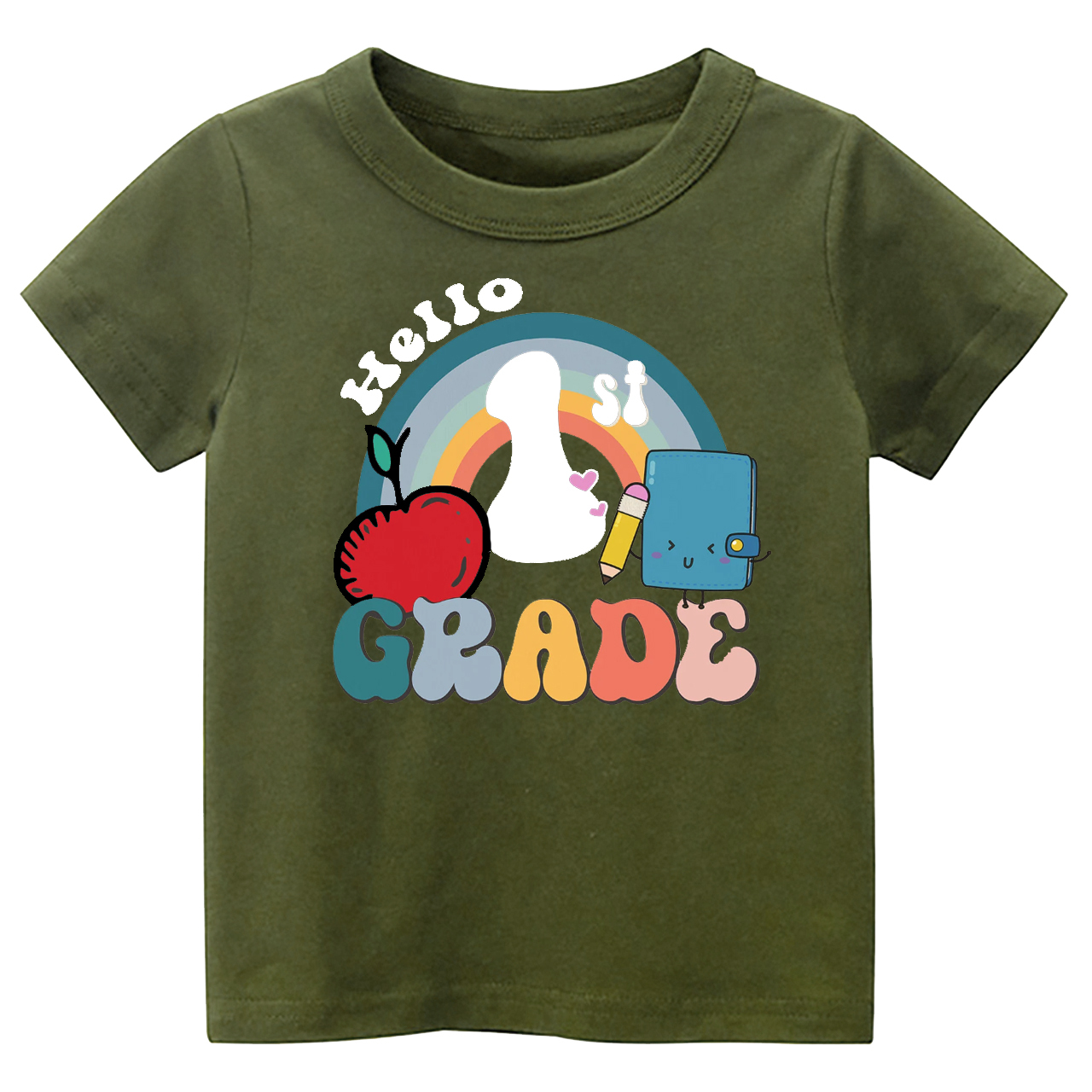 Personalized Hello XX Grade Back To School Kids Shirts