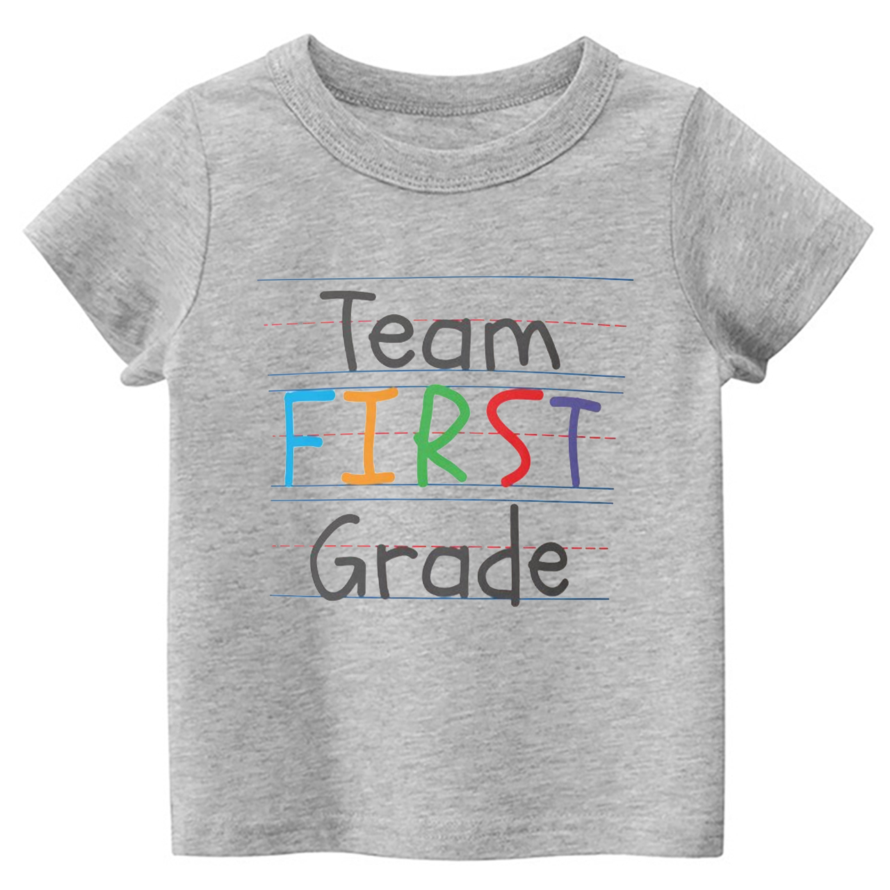 Team First Grade Back To School Kids T-shirts