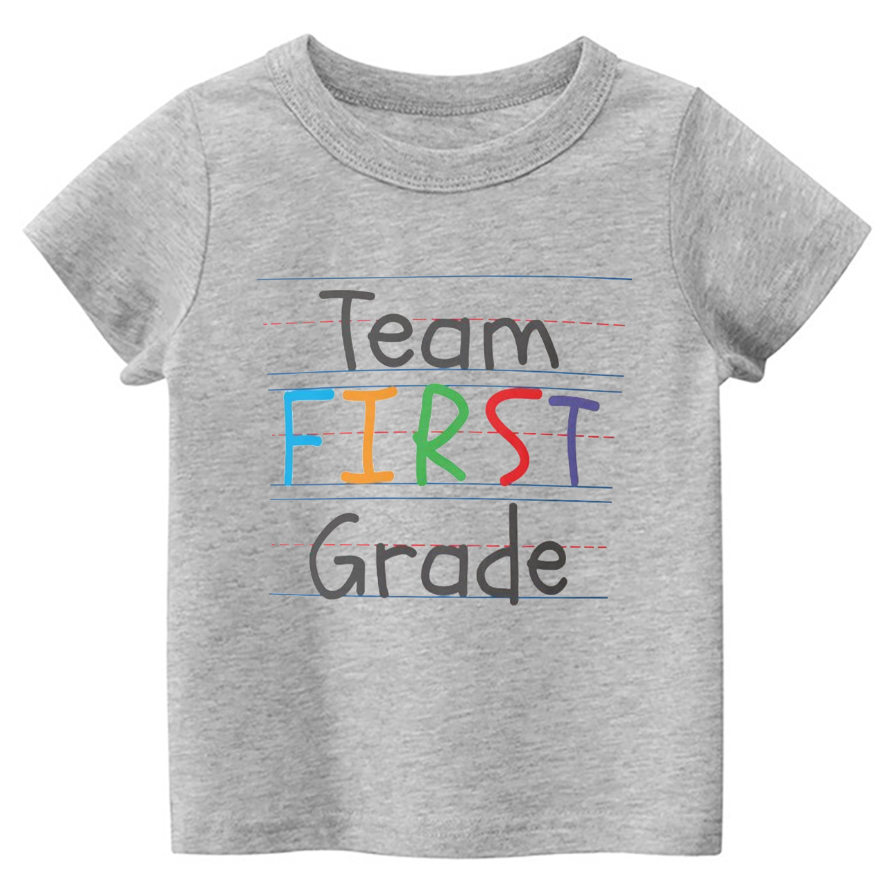 Team First Grade Back To School Kids T-shirts