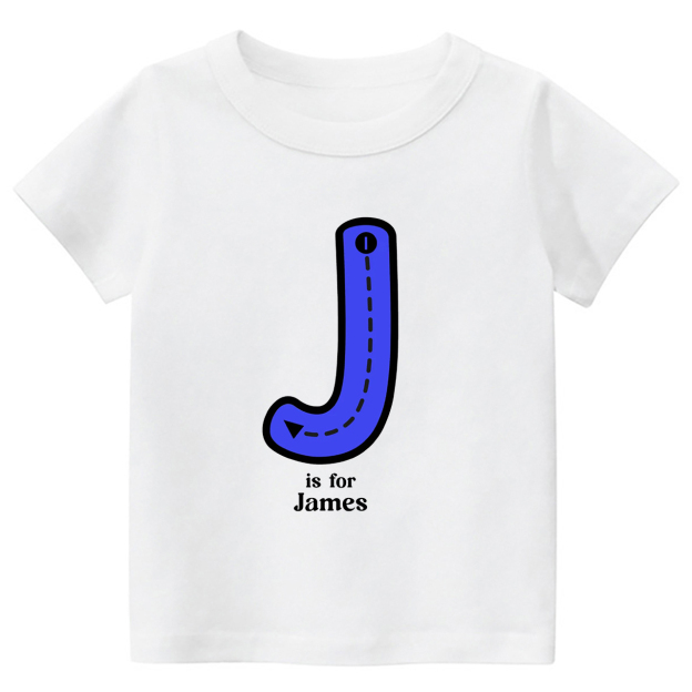 Personalized N Is For Name Tracing Alphabet Kids Shirts