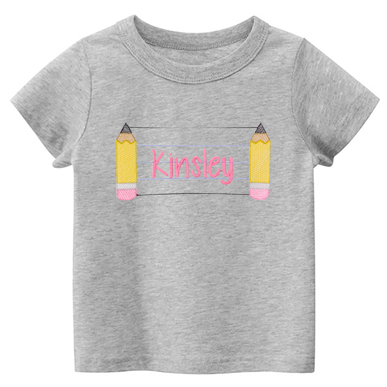Personalized Back To School Pencil Name Tees