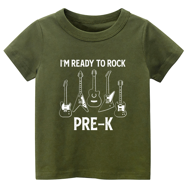 Personalized Kids Funny School T-Shirt Ready To Rock