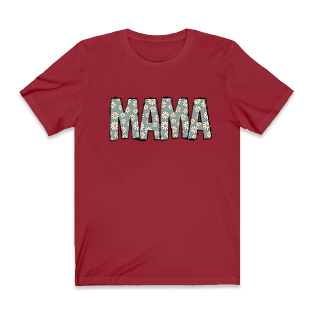Mama Retro Flower T-Shirt