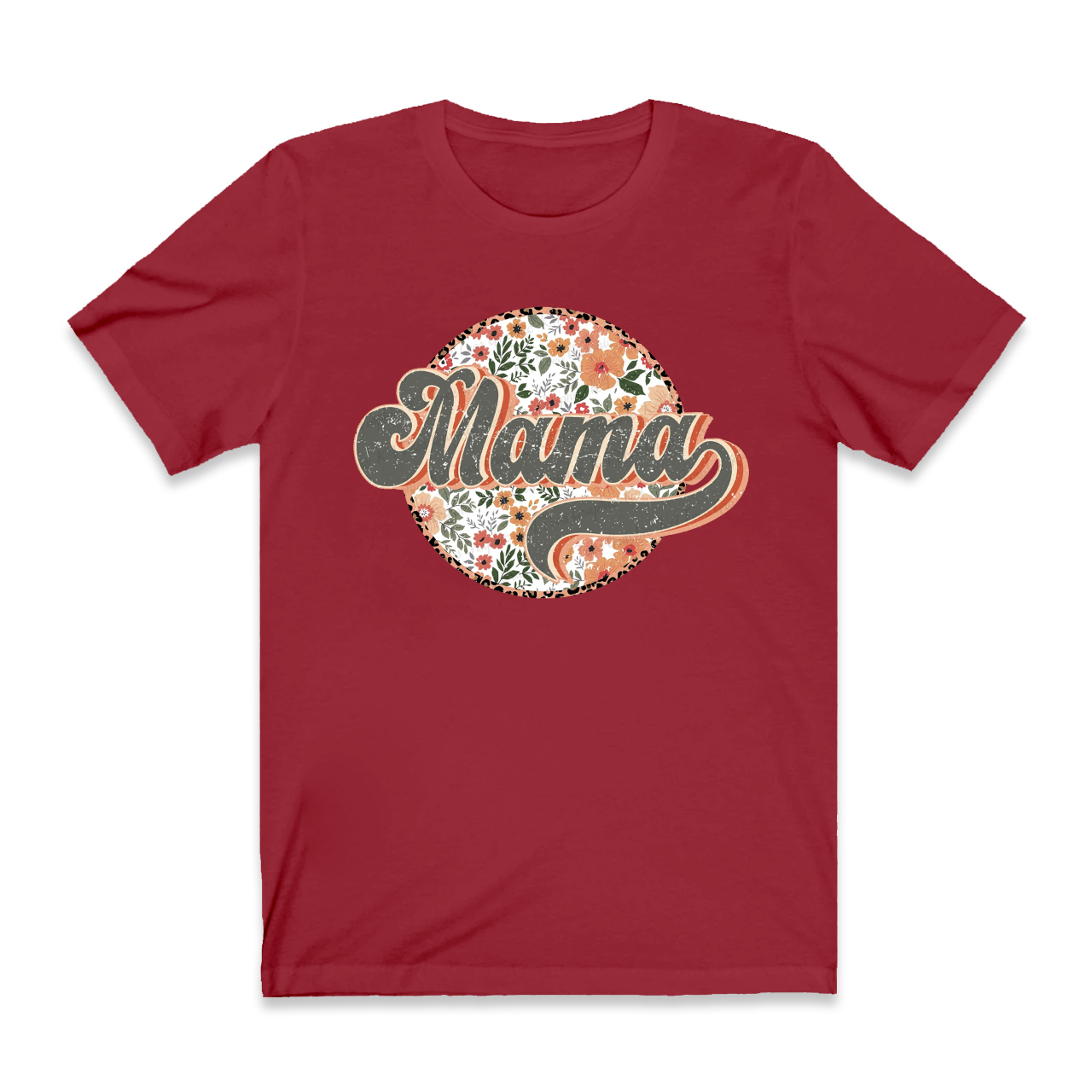 Groovy Boho Floral Mama T-Shirt