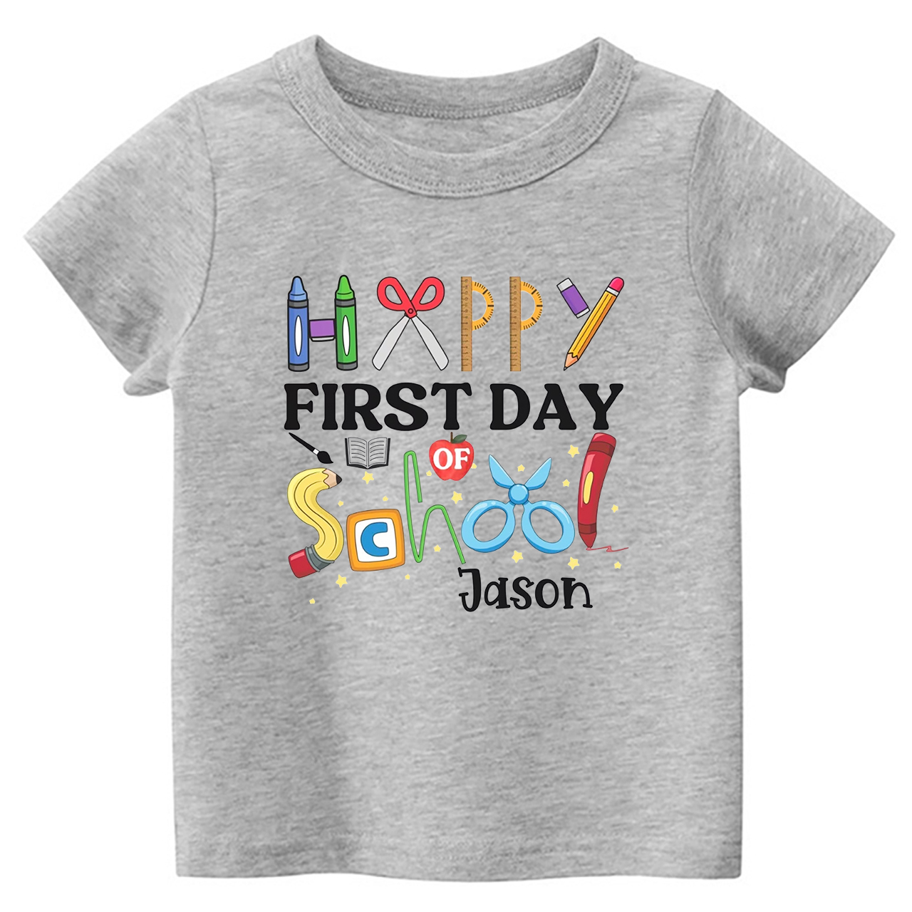 Personalized First Day of Shirt For School Kids
