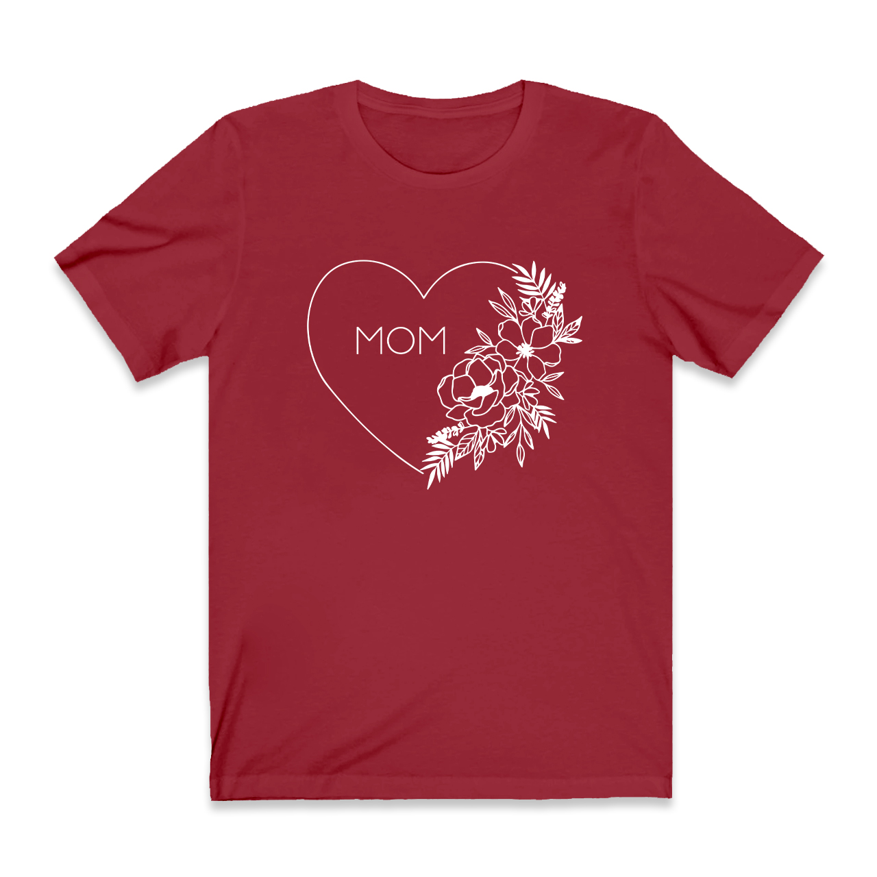 Floral Heart Shirt For Best Mom