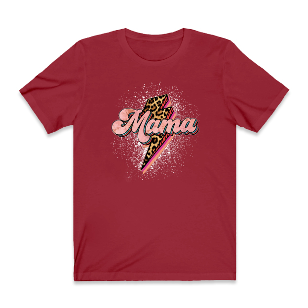 Leopard Momlife Mama Shirt