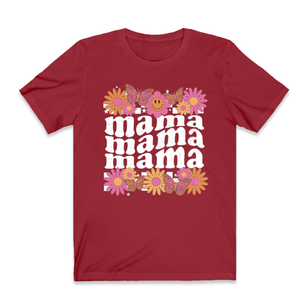 Floral Mama Shirt Retro Style