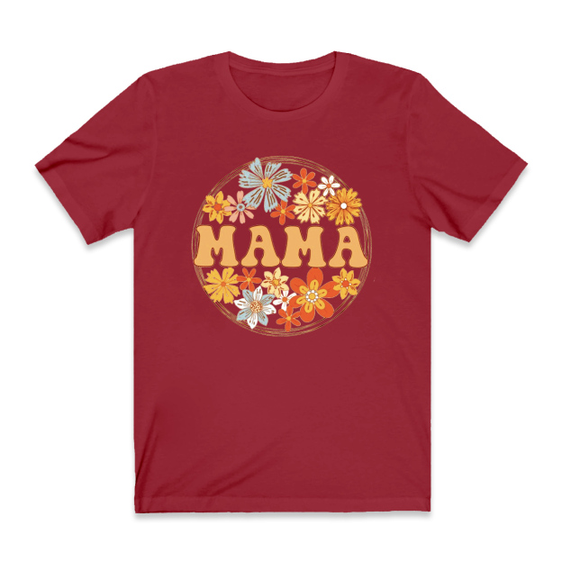 Wild Flowers Retro Gift Shirt For Woman