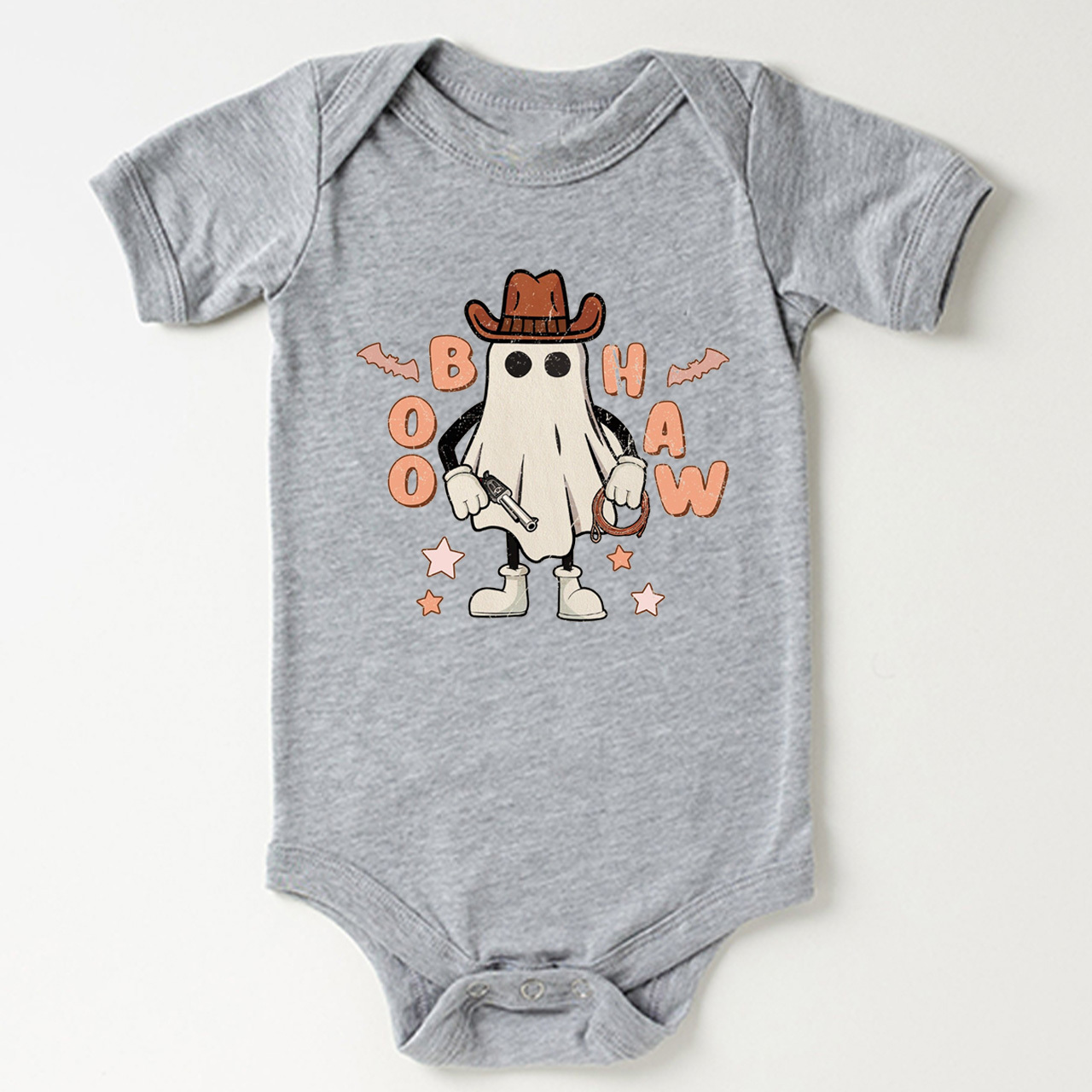 Cowboy Ghost Halloween Baby Bodysuit