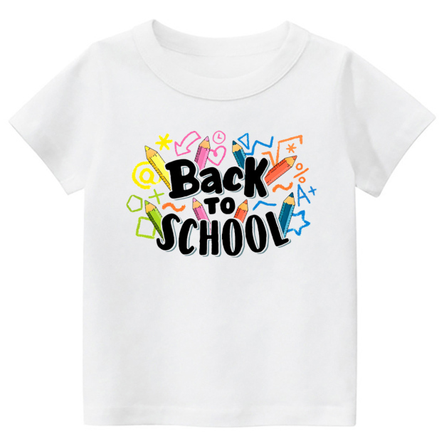 Back To School Crayons Shirt For Kids