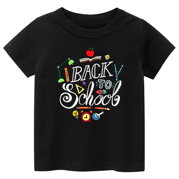 Cute Cartoon Back To School Kids T-shirt