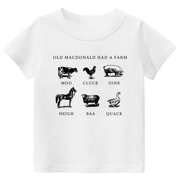 Had a Farm Kids Retro Natural T-Shirt 