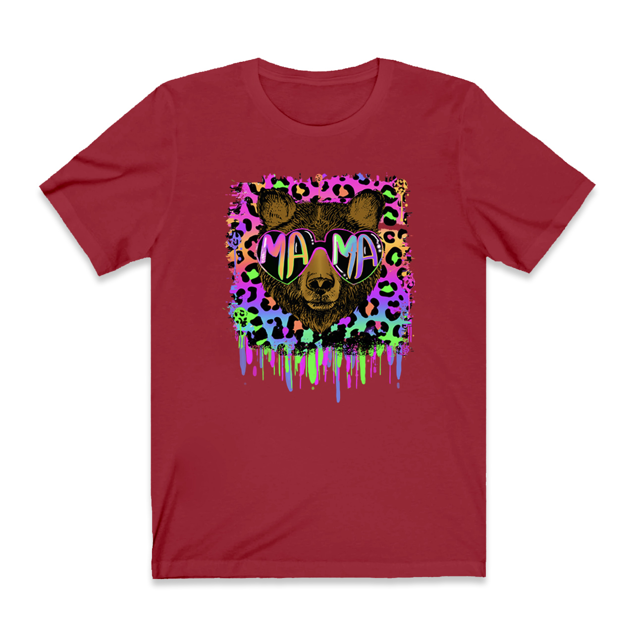 Vibrant Neon Mama Bear Shirt