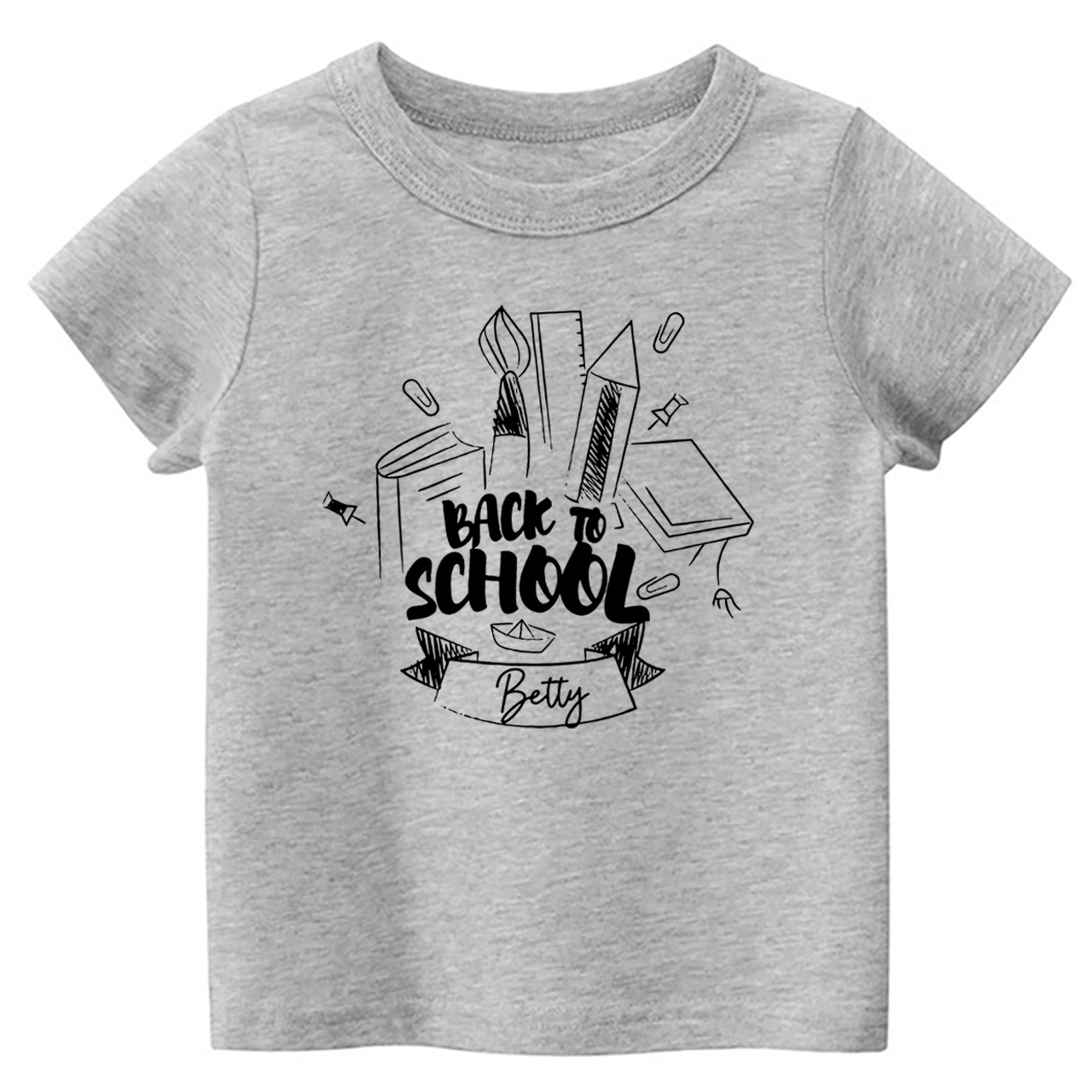 Personalized Toddler Name Back to School Shirt
