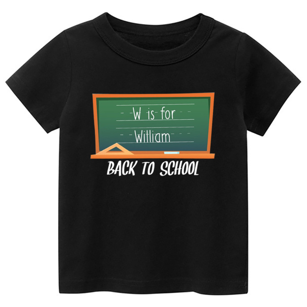 Blackboard Custom Name Back To School T-Shirts