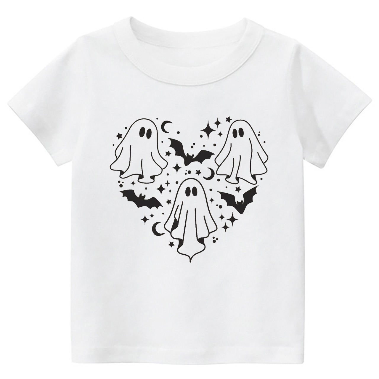 Ghost In Heart Halloween Toddler Shirt