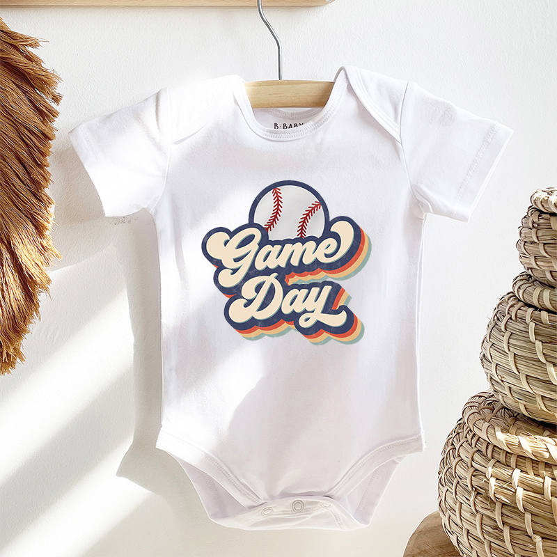 Baseball Game Day Bodysuit For Baby