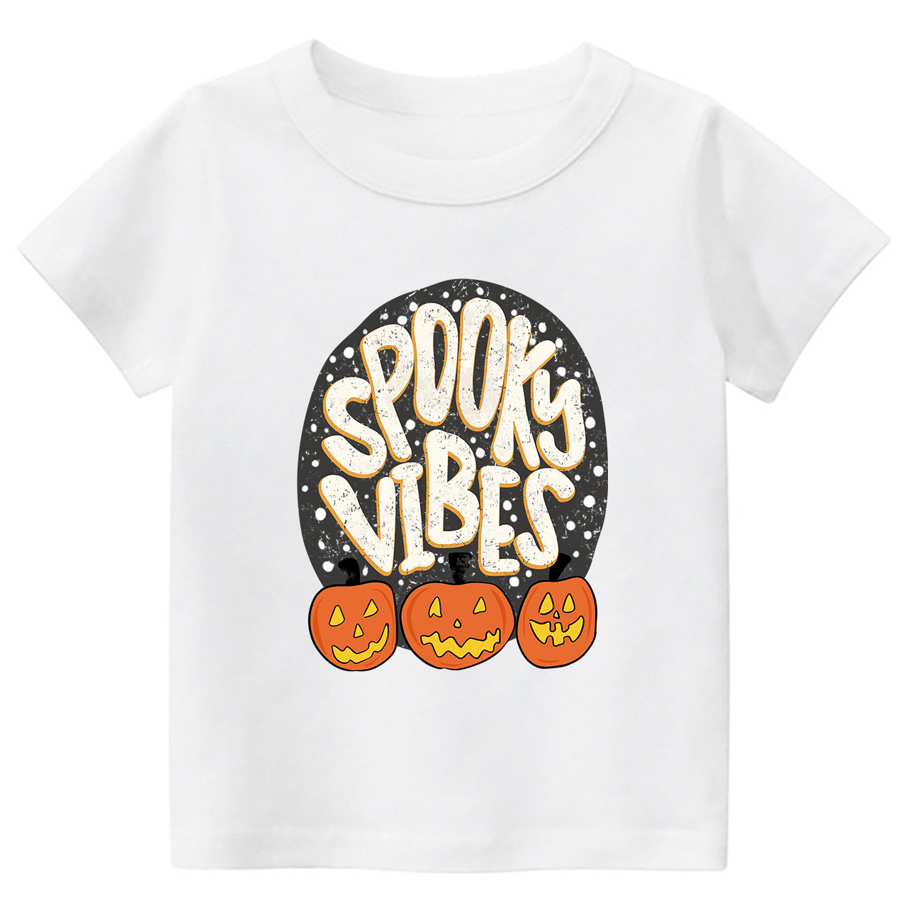 Spooky Vibes Toddler Retro Halloween Shirt