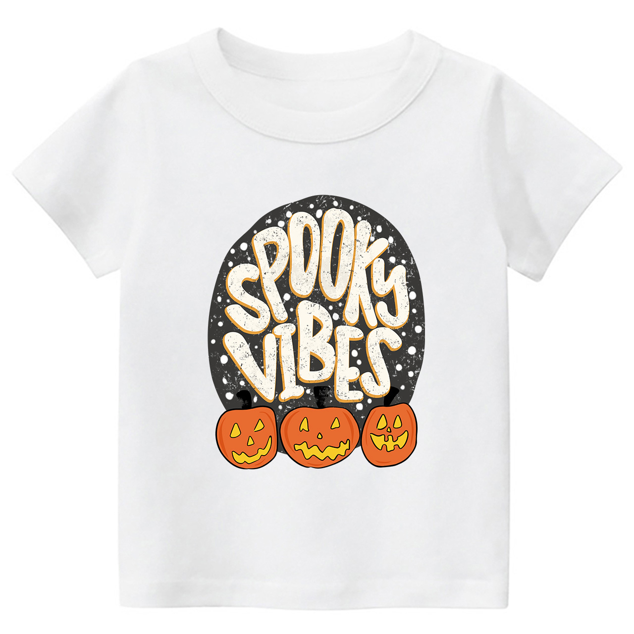 Spooky Vibes Toddler Retro Halloween Shirt