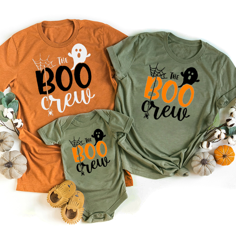Halloween The Boo Crew Imp Spider Web Shirt For Family