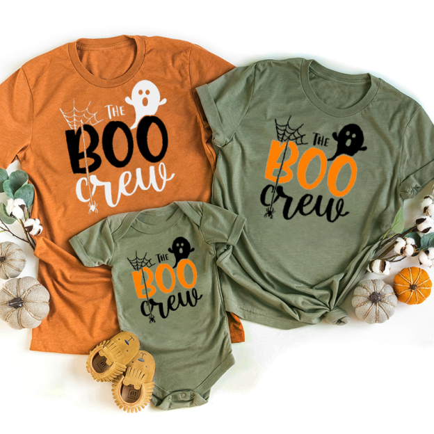 Halloween The Boo Crew Imp Spider Web Shirt For Family