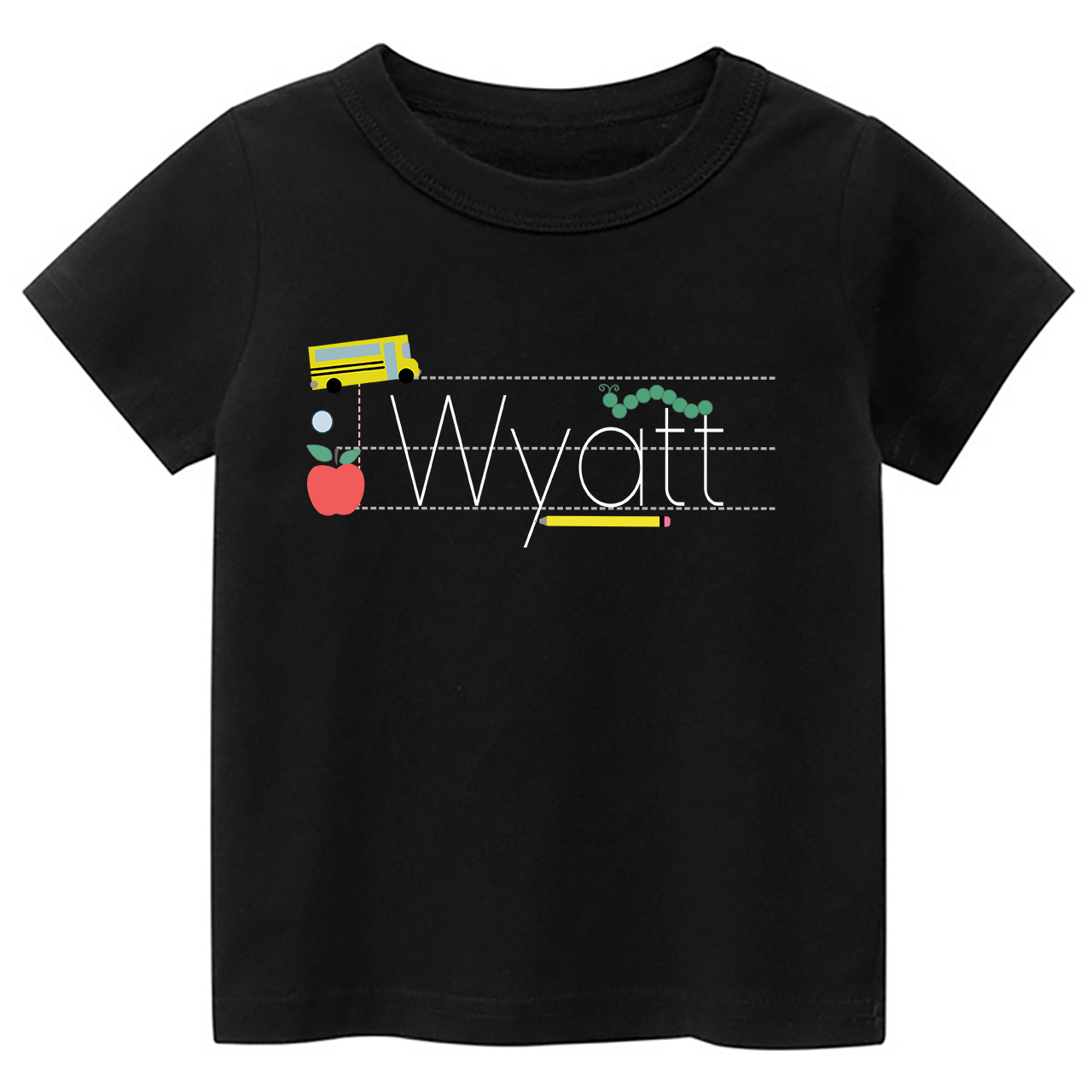 Personalized Monogrammed Line Spectrum Back to School Shirt