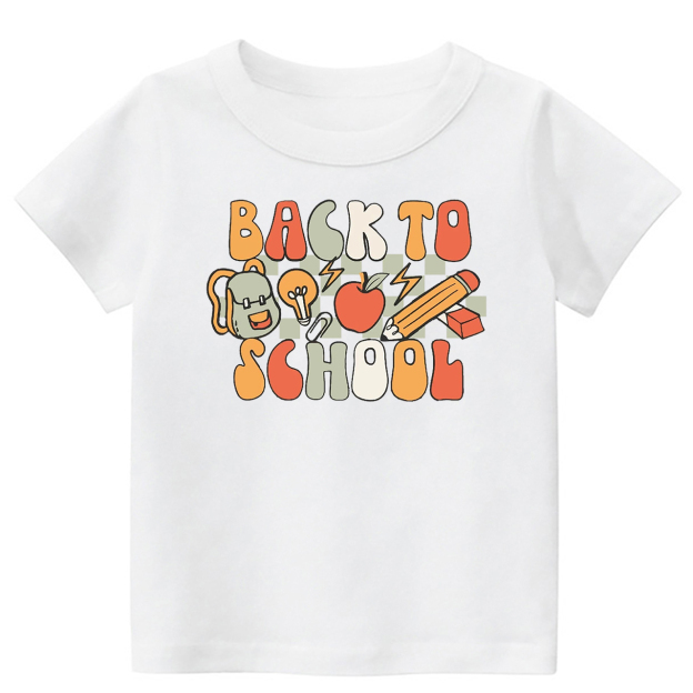 Backpack Apple Pencil Back To School Kids Shirt