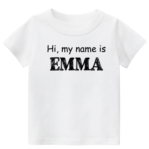 Personalized Name Self Introduction Back To School Kids Shirt