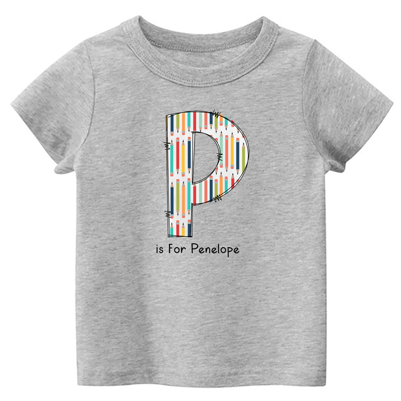 Personalized Back To School Pencil T-Shirt With Name