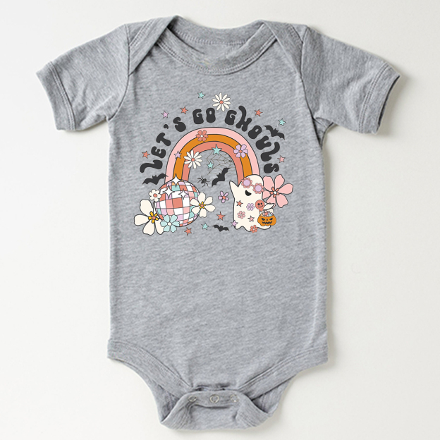 Let's Go Ghouls Retro Natural Baby Bodysuit