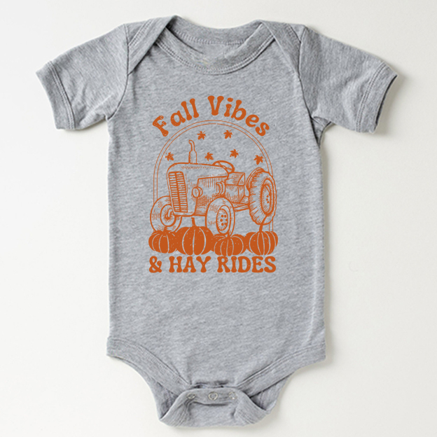 Fall Vibes And Hayrides Baby Bodysuit