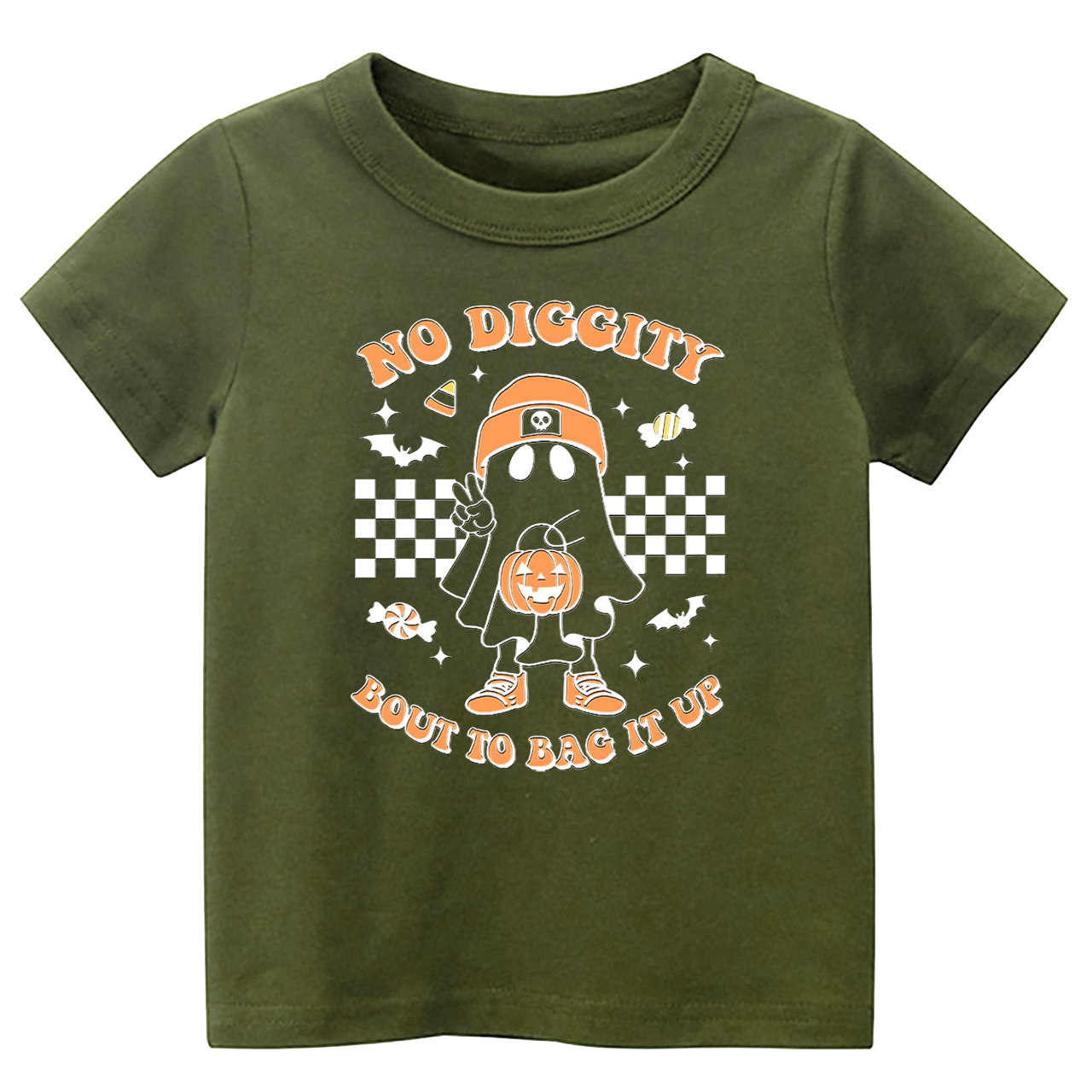 Halloween No Diggity Bout To Bag It Up Kids Shirt 