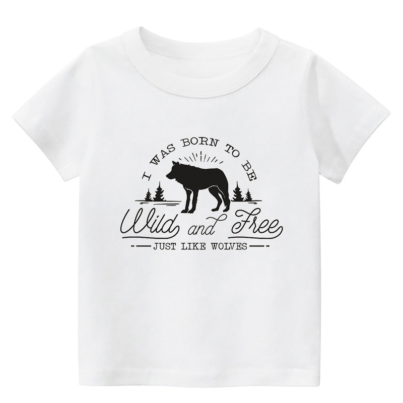 Wild And Free Just Like Wolves Kids T-Shirt
