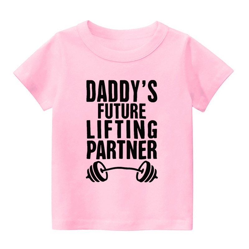 Daddy's Future Lifting Partner Kids Shirt
