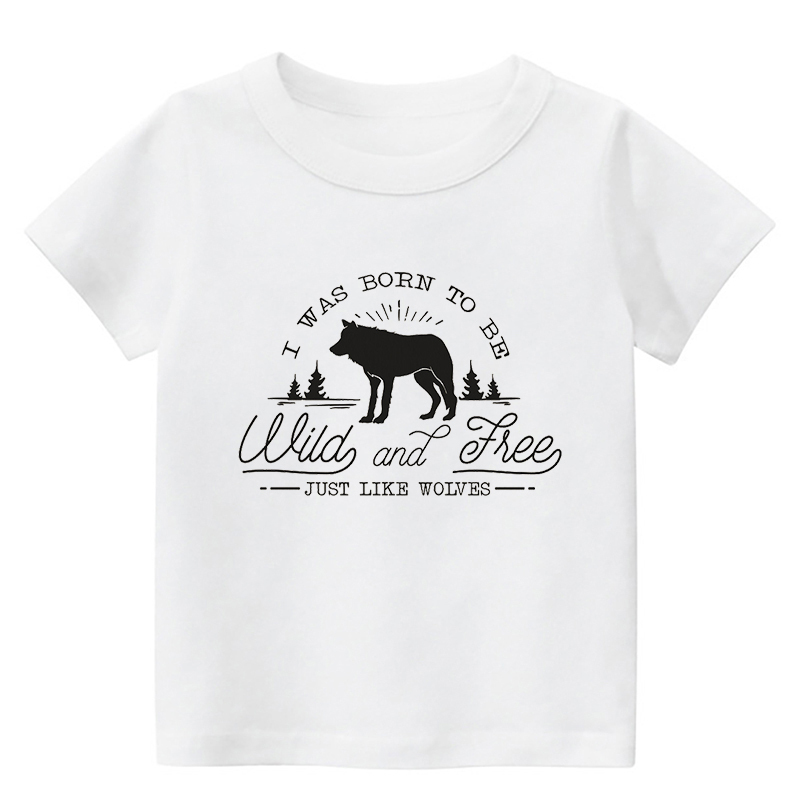 Wild And Free Just Like Wolves Kids T-Shirt